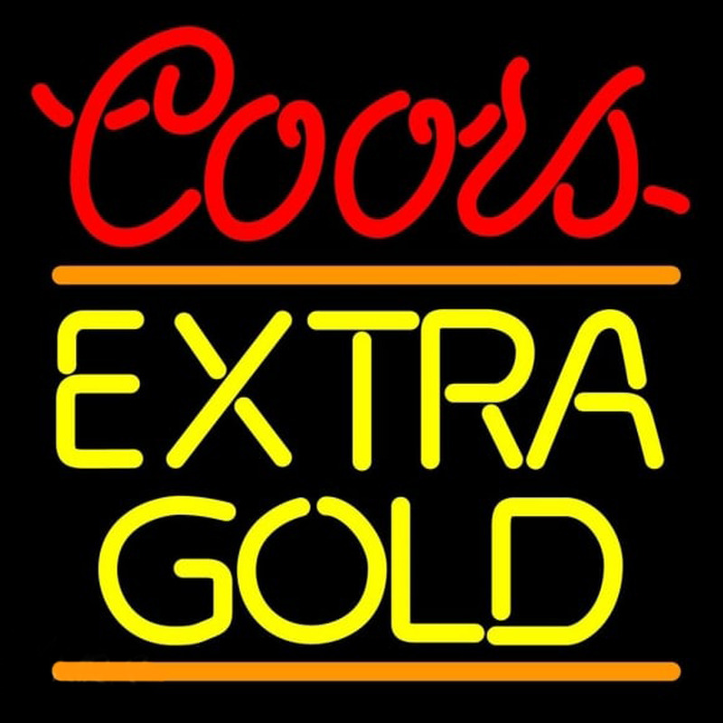 Coors E tra Gold Beer Sign Neon Sign