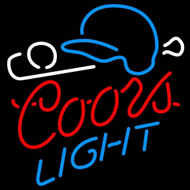 Coors Light Baseball Neon Sign