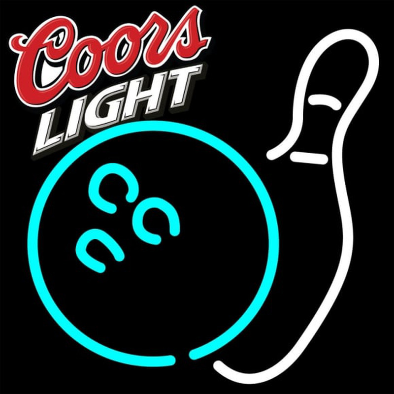 Coors Light Bowling Neon White Sign Neon Sign