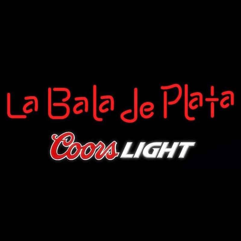 Coors Light La Bala de Plata Beer Real Neon Glass Tube Neon Sign