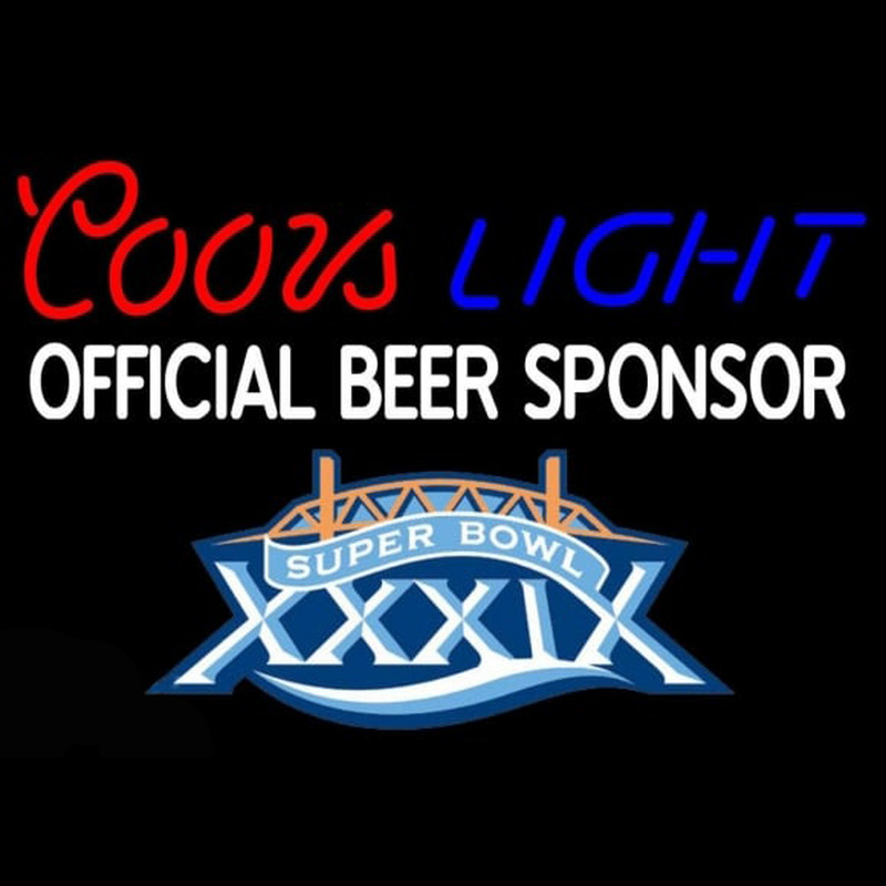 Coors Light Offical Beer Sponsor Beer Sign Neon Sign