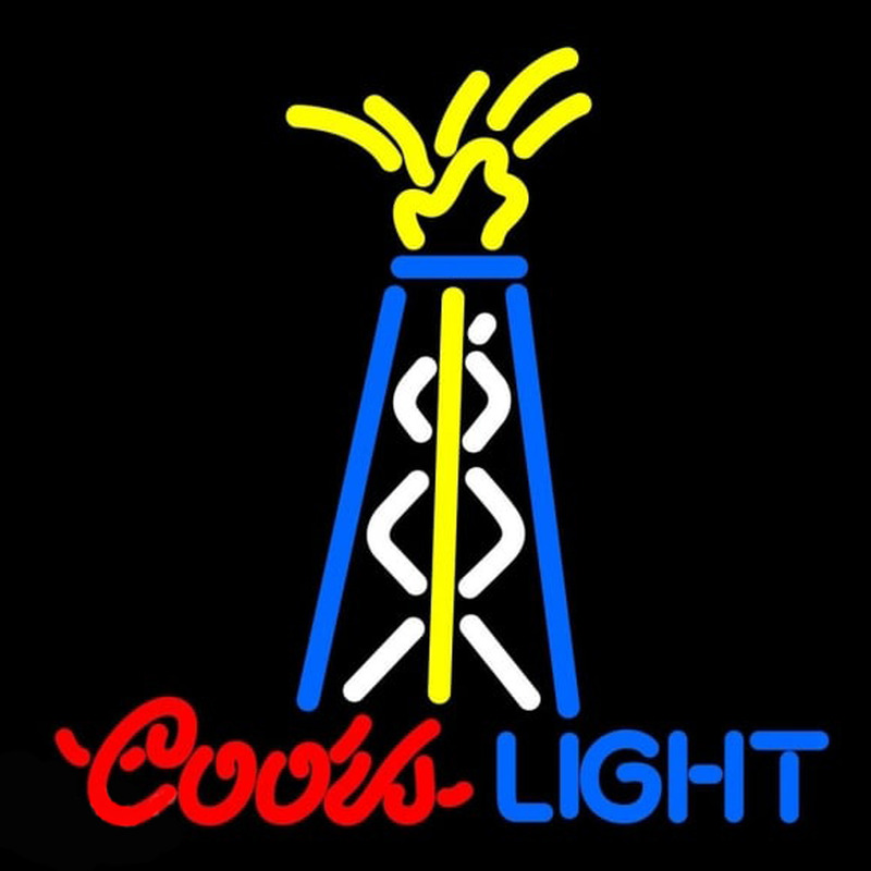 Coors Light Oil Well Beer Sign Neon Sign