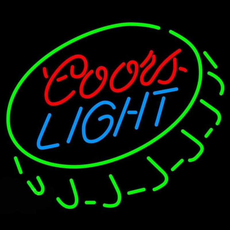 Coors Light Open Bottlecap Beer Sign Neon Sign