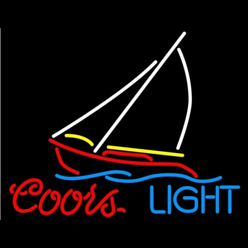 Coors Light Sailboat Beer Sign Neon Sign