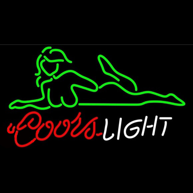 Coors Light Se y Girl Beer Sign Neon Sign