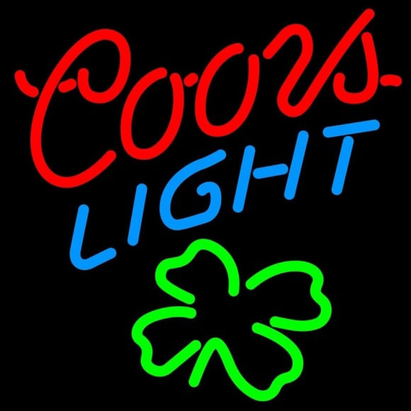 Coors Light Shamrock Beer Sign Neon Sign