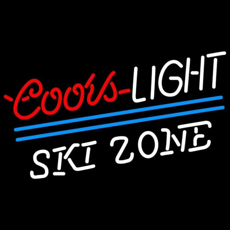 Coors Light Ski Zone Beer Sign Neon Sign