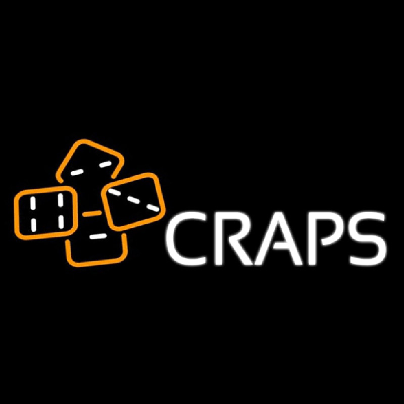 Craps With Hand Logo 1 Neon Sign