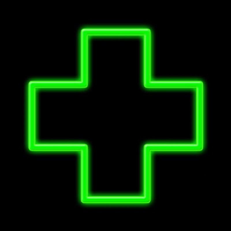 Cross Logo Neon Sign