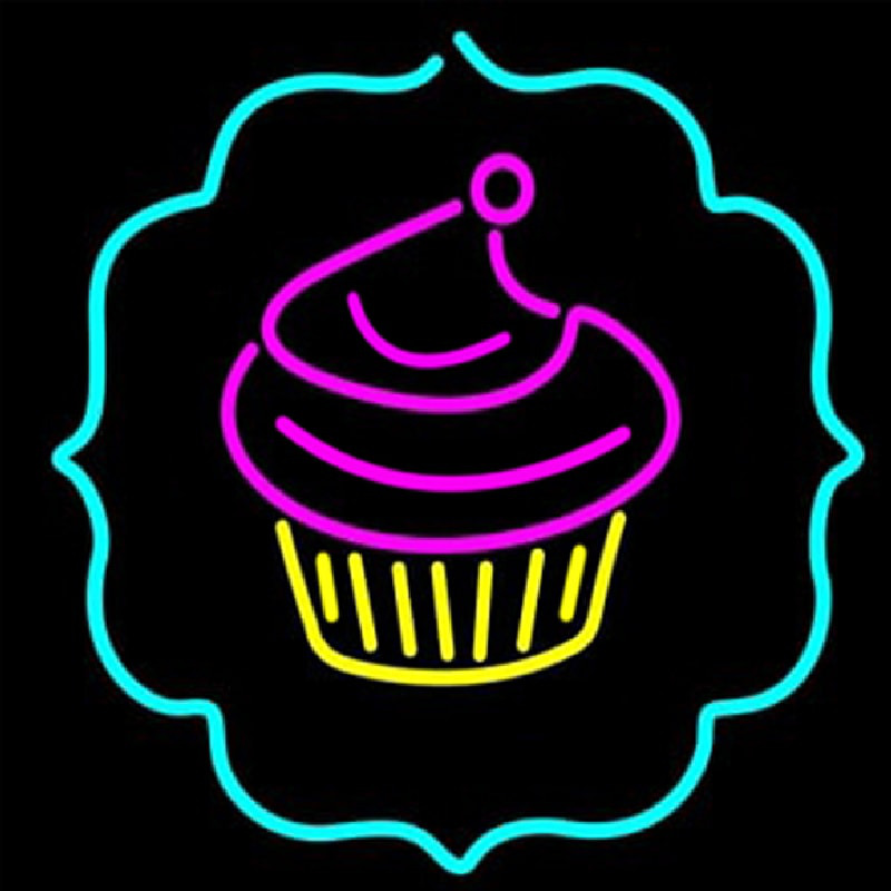 Cupcake Logo Neon Sign