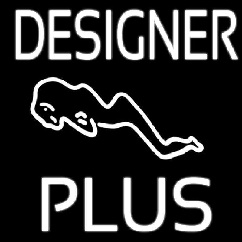 Designer Plus Girl Neon Sign