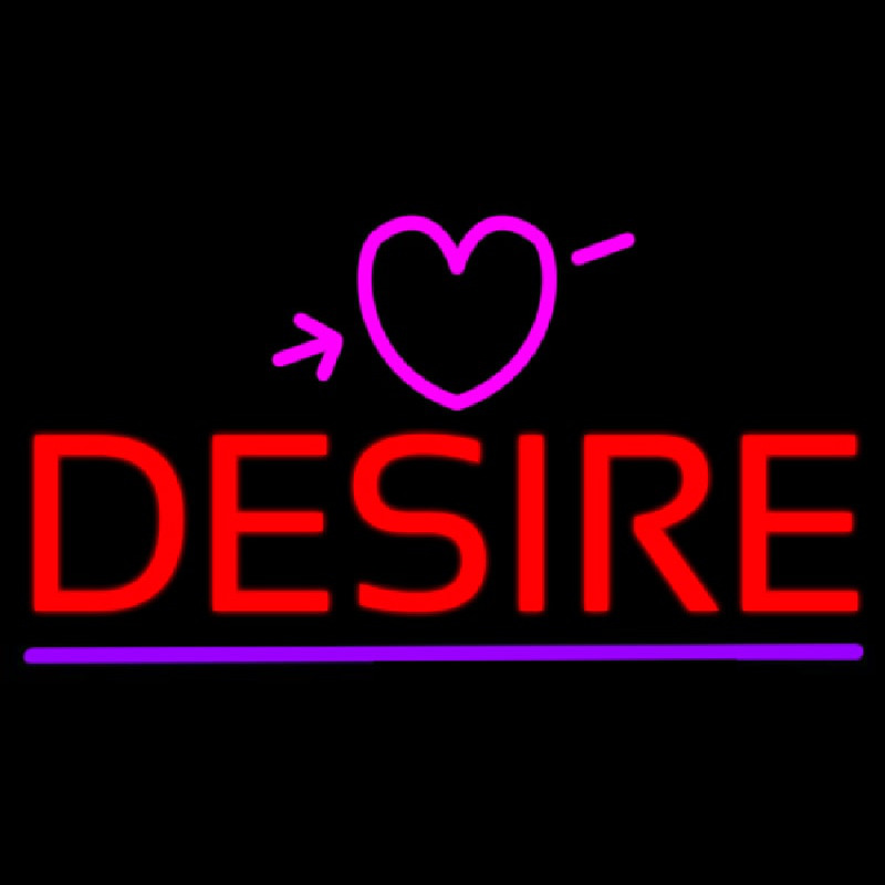 Desire Neon Sign