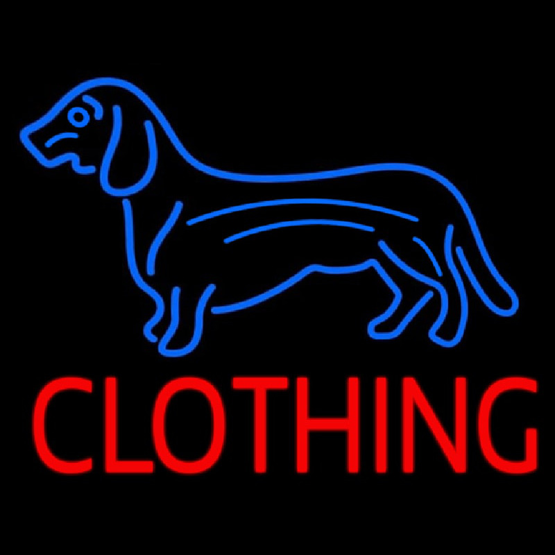 Dog Clothing Neon Sign