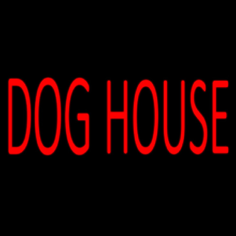 Dog House Block 1 Neon Sign