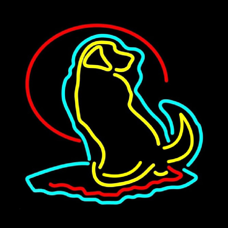 Dog Logo Neon Sign