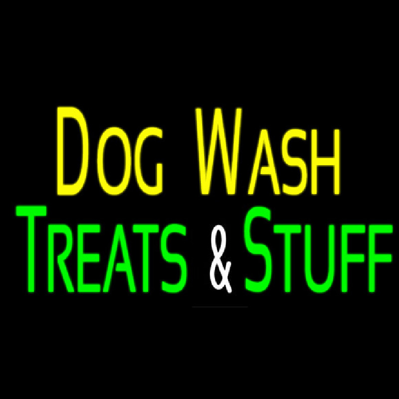 Dog Wash Treat And Stuff 2 Neon Sign