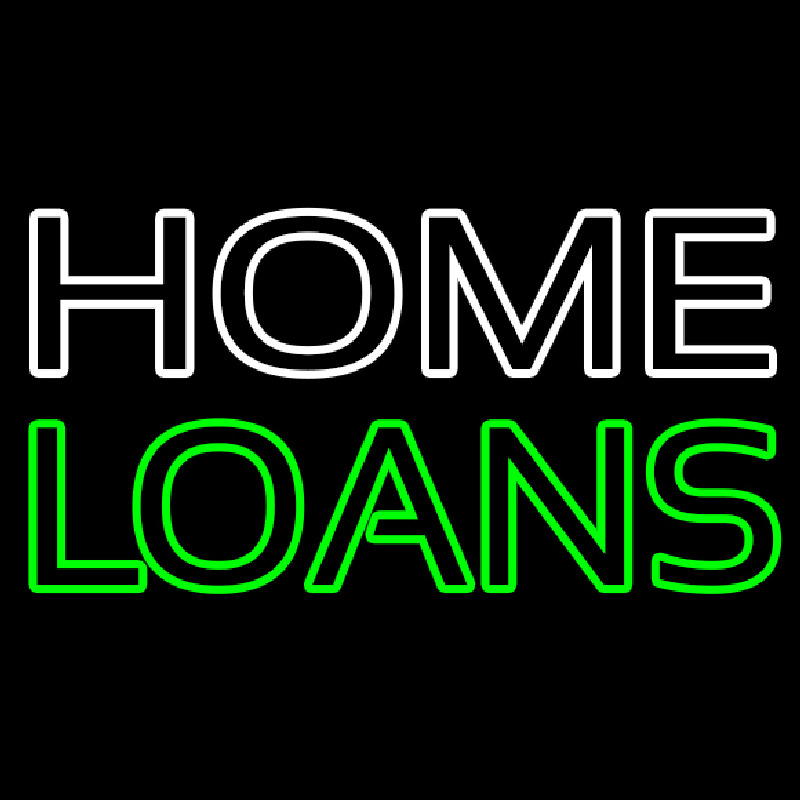 Double Stroke Home Loans Neon Sign