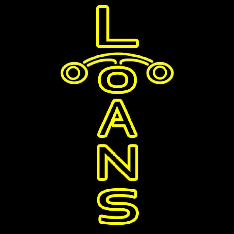 Double Stroke Loan Neon Sign