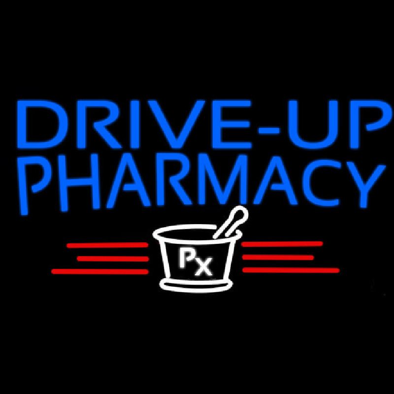 Drive Up Pharmacy Neon Sign