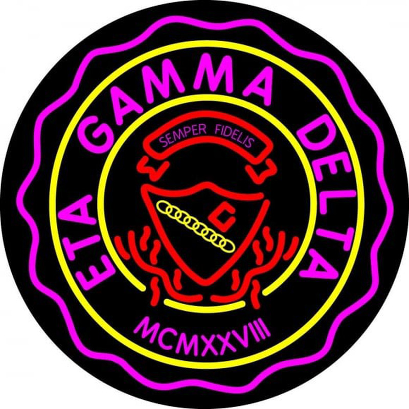 Eta Gamma Delta Logo Neon Sign