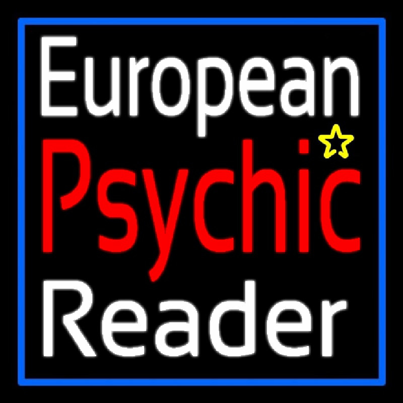 European Psychic Reader Neon Sign