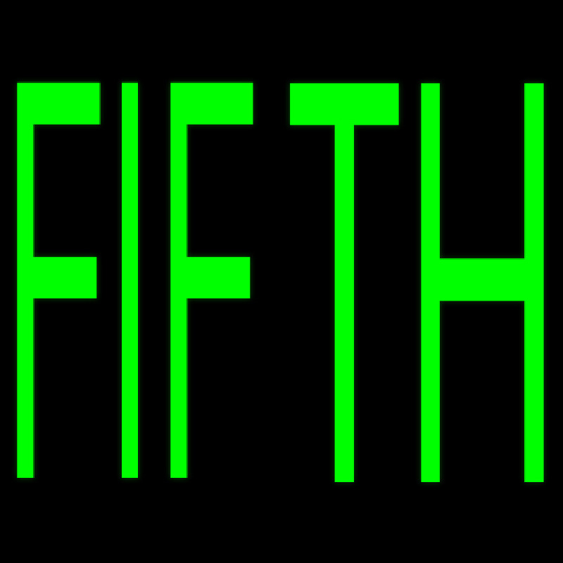 Fifth Neon Sign