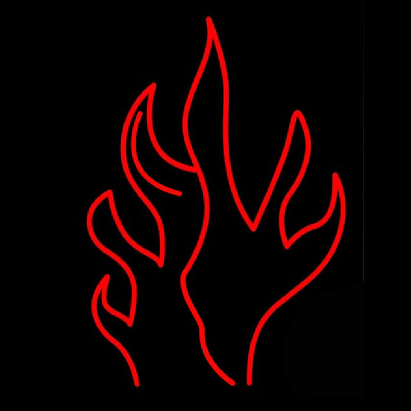 Fire Flame Artwork Neon Sign