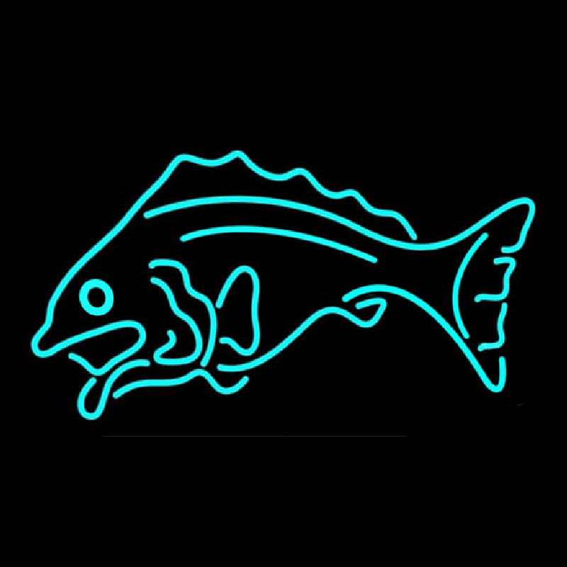 Fish Tuquoise Logo 1 Neon Sign