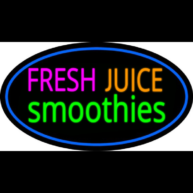 Fresh Juices Smoothies Neon Sign