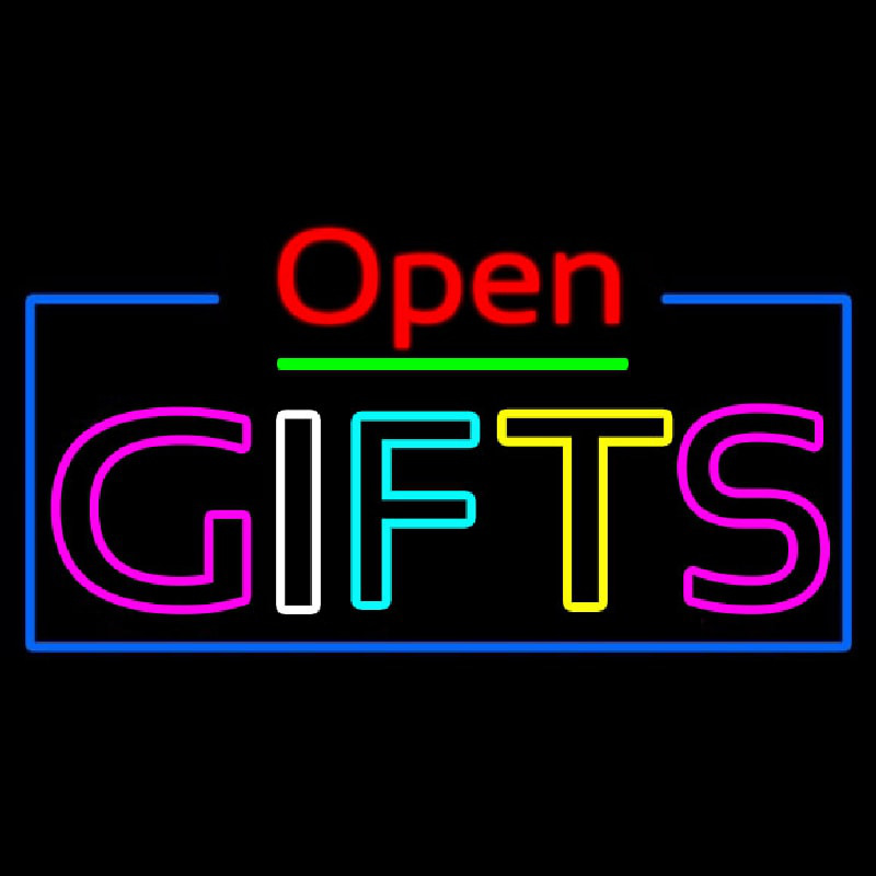 Gifts Open Neon Sign