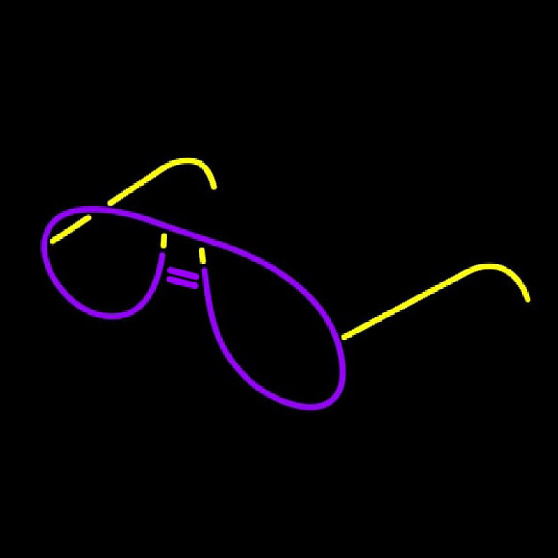 Glow Eye Glasses Neon Sign