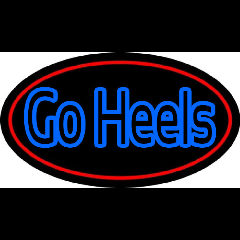 Go Heels With Border Neon Sign