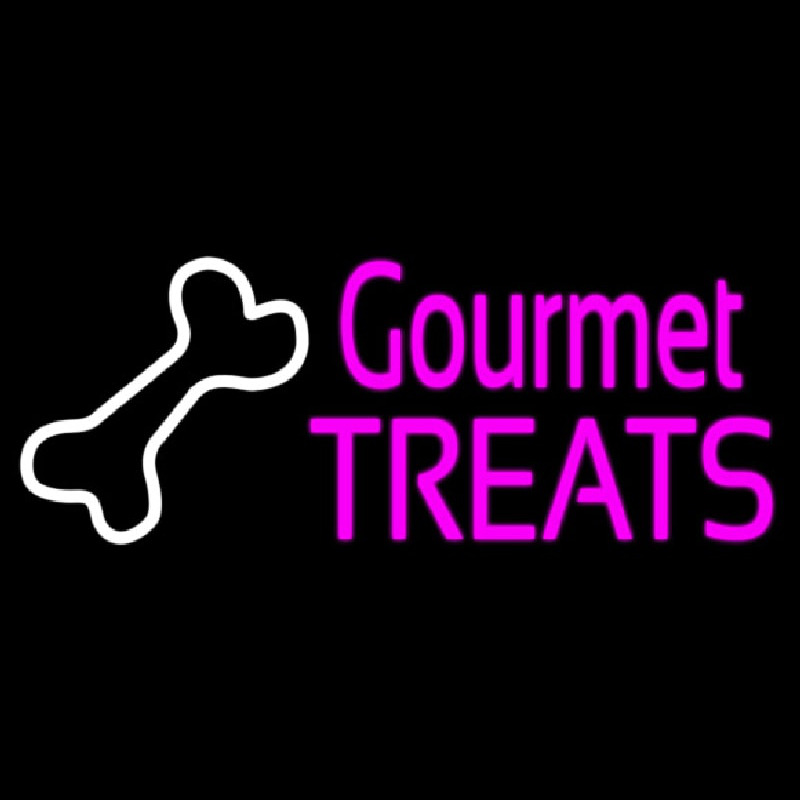 Gourmet Treats With Logo Neon Sign