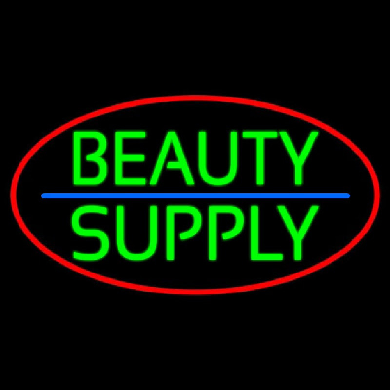 Green Beauty Supply Neon Sign