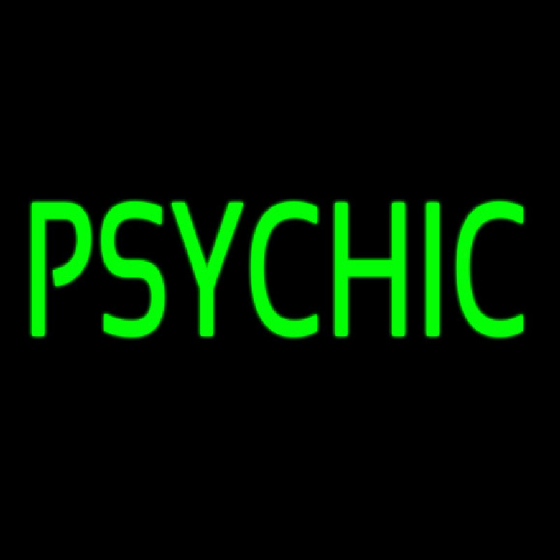 Green Psychic Neon Sign