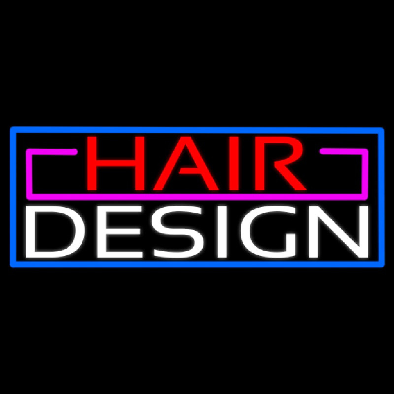 Hair Design Neon Sign