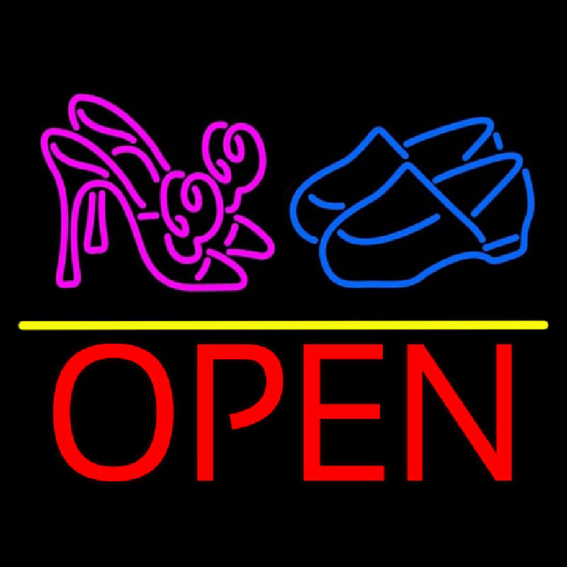 Heels Shoes Open Neon Sign