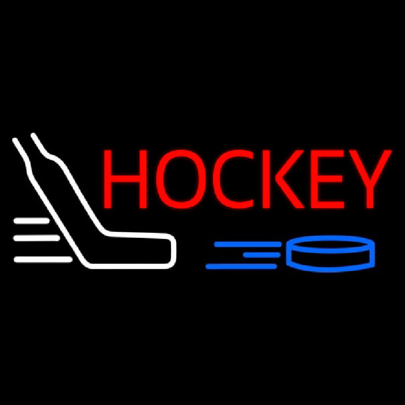 Hockey Neon Sign