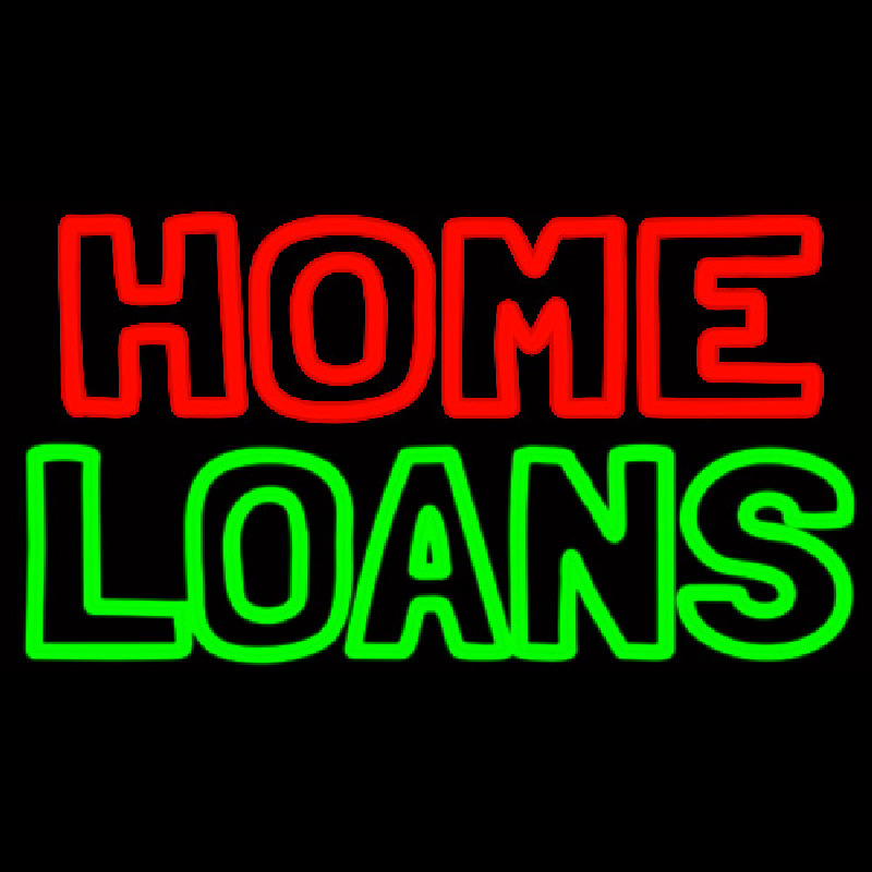 Home Loans Neon Sign