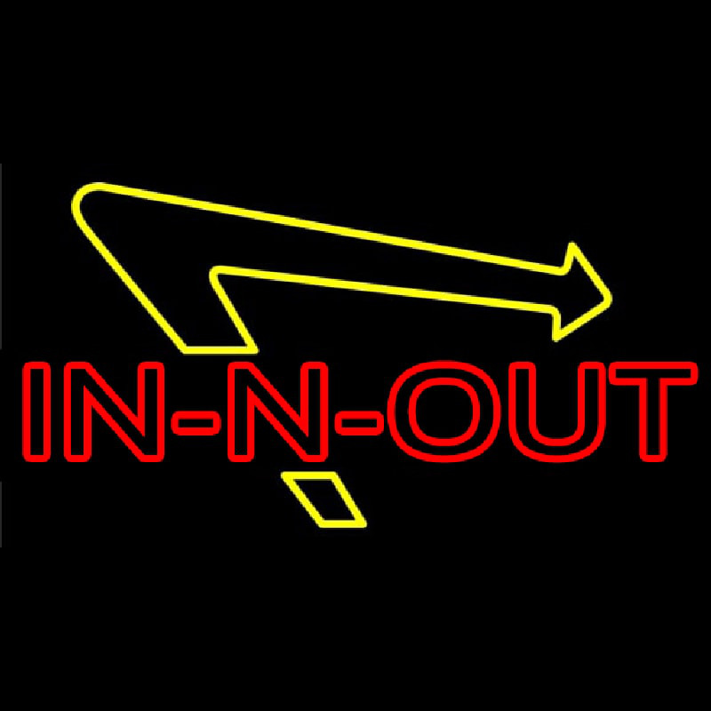 In N Out Burger Neon Sign