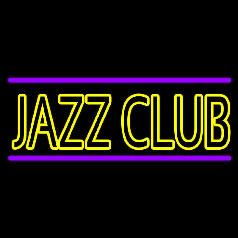 Jazz Club Purple Line Neon Sign