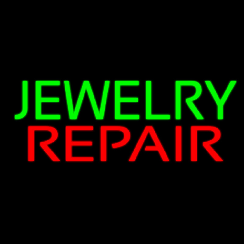 Jewelry Repair Block Neon Sign