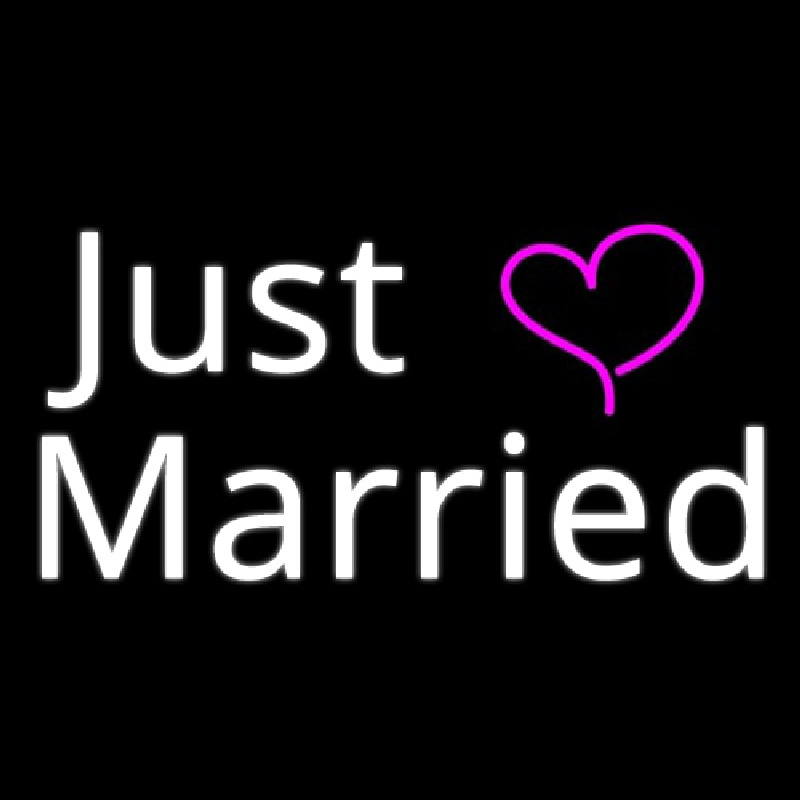 Just Married Neon Sign