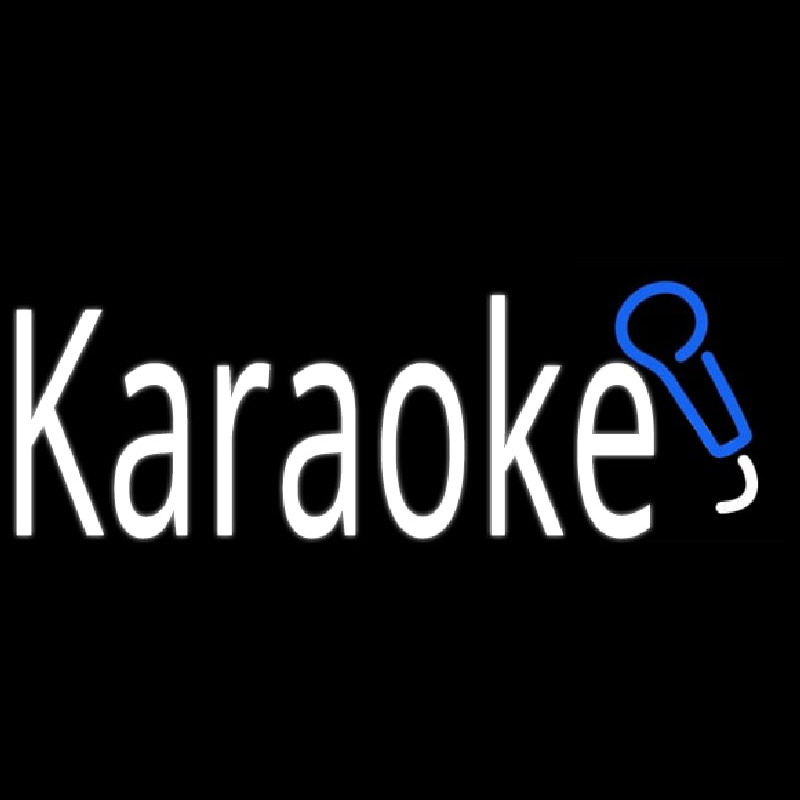 Karaoke With Mic Neon Sign