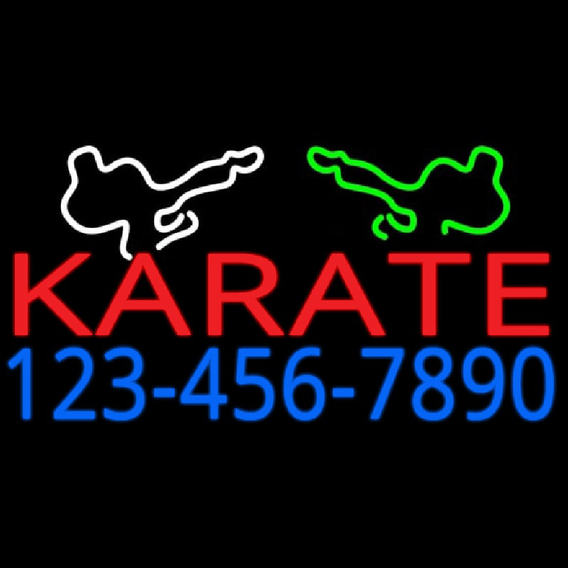 Karate Neon Sign