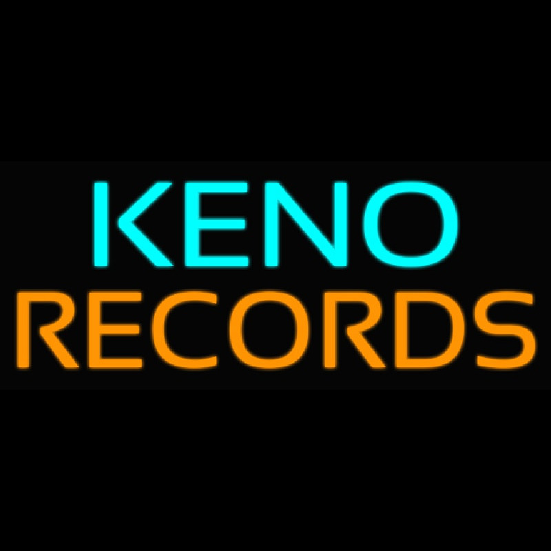 Keno Records 21 4 Neon Sign