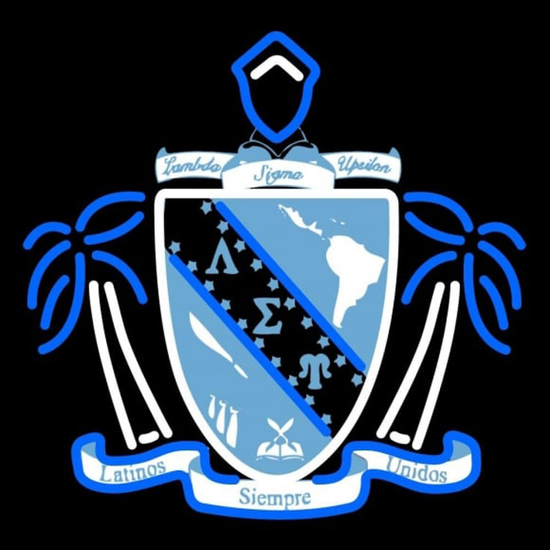 Lambda Sigma Upsilon Chapters Logo Neon Sign