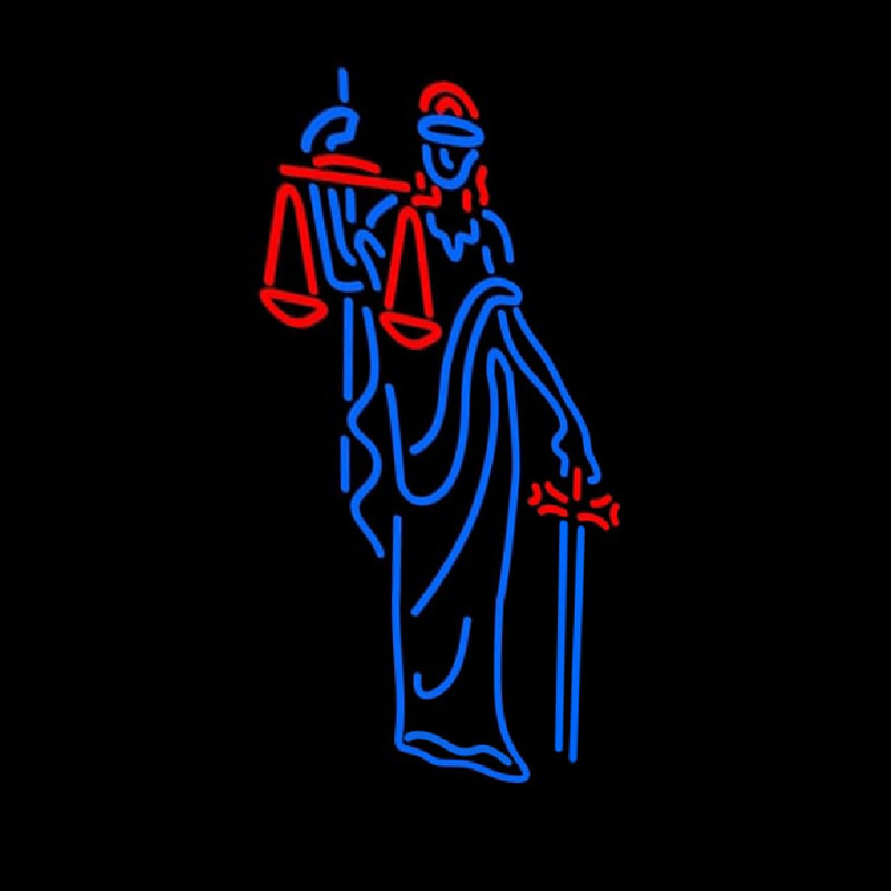 Law Office Logo Neon Sign