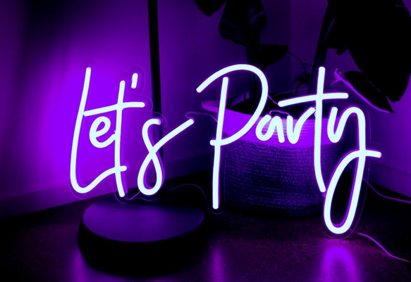 Lets Party Neon Sign