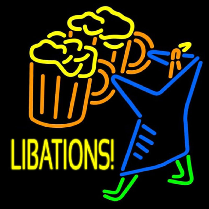 Libations Neon Sign